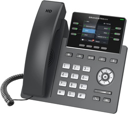 [GRP2613] Teléfono IP Grado Operador, puertos Gigabit, PoE, pantalla a color 2.4", con gestión en la nube GDMS