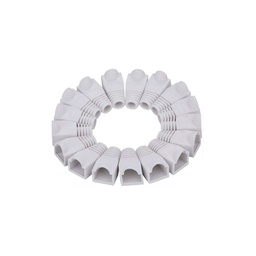 [STC-RJB] Bota protectora para conector RJ45 BLANCO Paquete 100 unidades