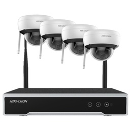 [NK42W1H-1T(WD)(B)] Kit CCTV wifi Ip 4 cámaras tipo domo 2mp incluye disco de 1 TB
