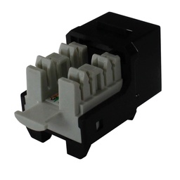 [MKE-01K] Conector de Crimpeado Modular - Keystone Jack Coupler UTP CAT5E  Negro