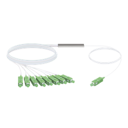 [UF-SPLITTER-8] UFiber Splitter (Divisor Óptico) PLC 1 x 8, con conectores SC/APC