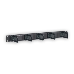 [WM-143-5] Organizador para cables una cara, color negro