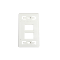 [MX-FP-S-04-02B] Placa de pared modular MAX, de 4 salidas, color blanco, versión bulk (Sin Empaque Individual)