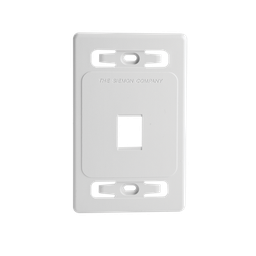 [MX-FP-S-01-02B] Placa de pared modular MAX, de 1 salida, color blanco, version bulk