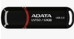 [AUV 150- 64GB (Black)] A-DATA USB 3.2 AUV 150 64Gb Black
